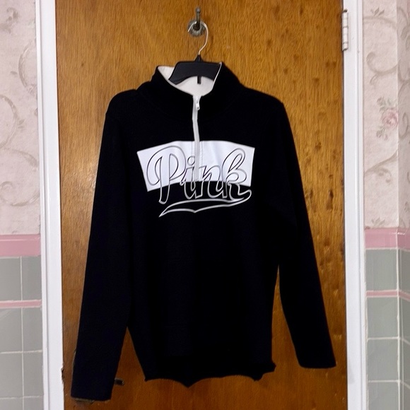 PINK Half Zip Crew Neck - Picture 2 of 6